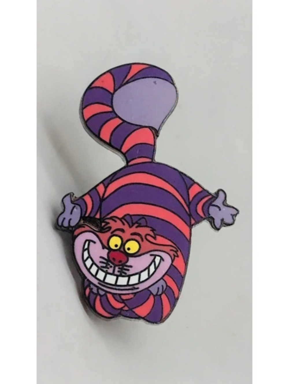 Vintage Disney Cheshire Cat Enamel Lapel Pin - Alice in Wonderland